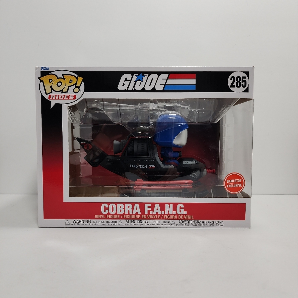 New! Funko Pop Rides G.I. Joe Cobra F.A.N.G. Helicopter | # 285 | GameStop Exclu